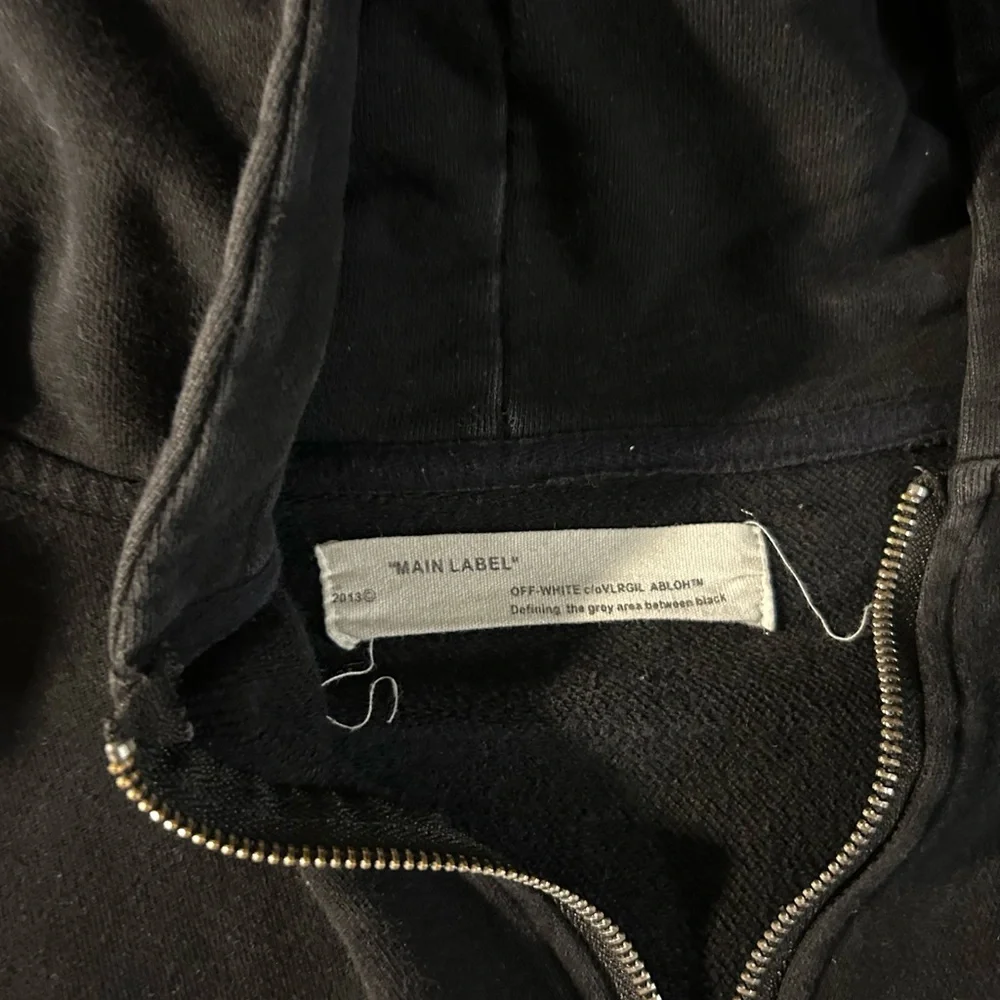 Off-White Black Zip-Up Hoodie - Picture 3 of 3